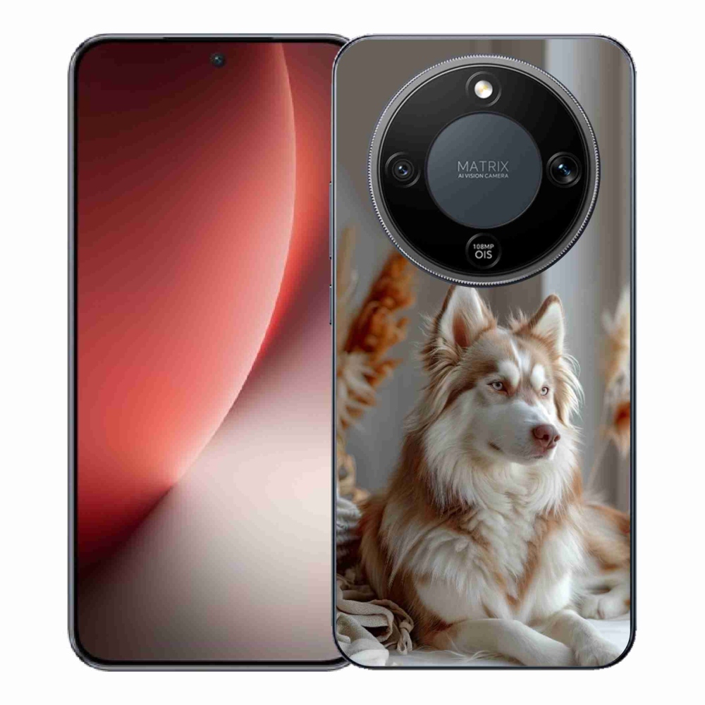 Gélový kryt mmCase na Honor Magic 8 Lite 5G - pokojný sibírsky husky
