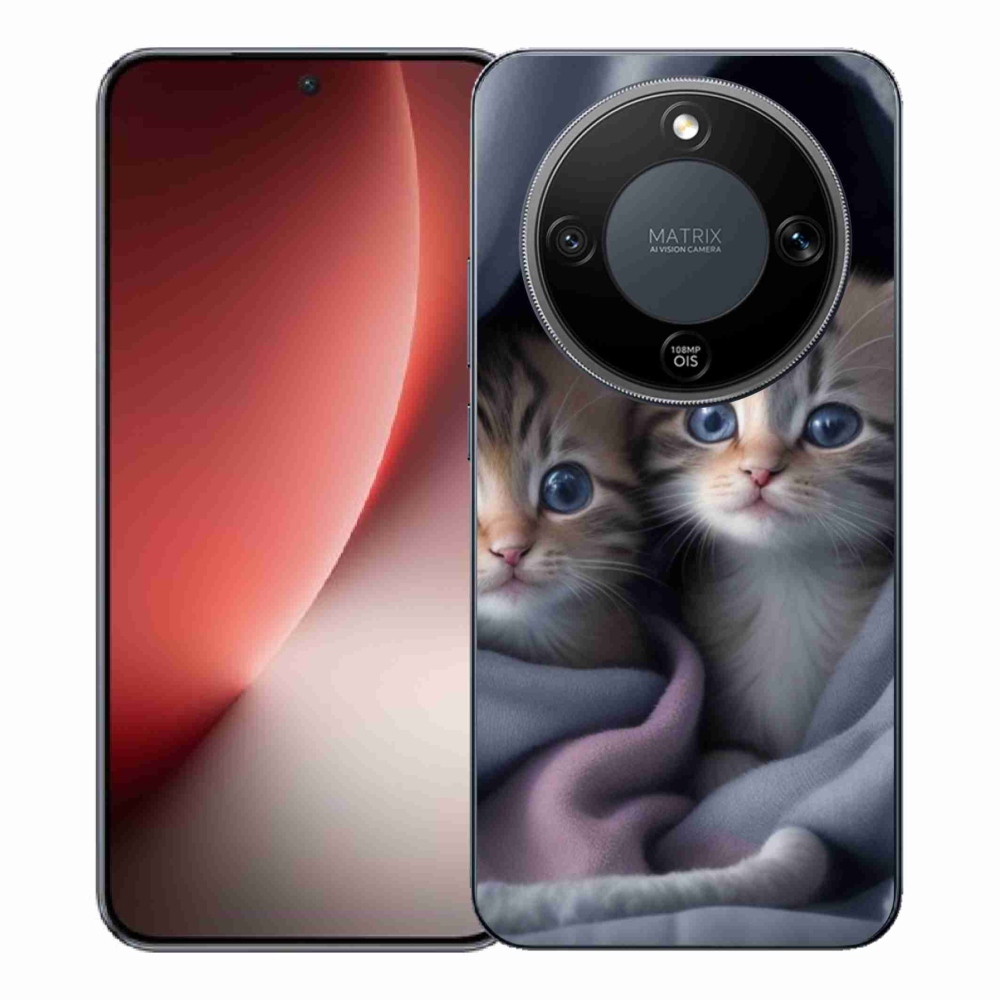 Gélový kryt mmCase na Honor Magic 8 Lite 5G - mačacie duo 2