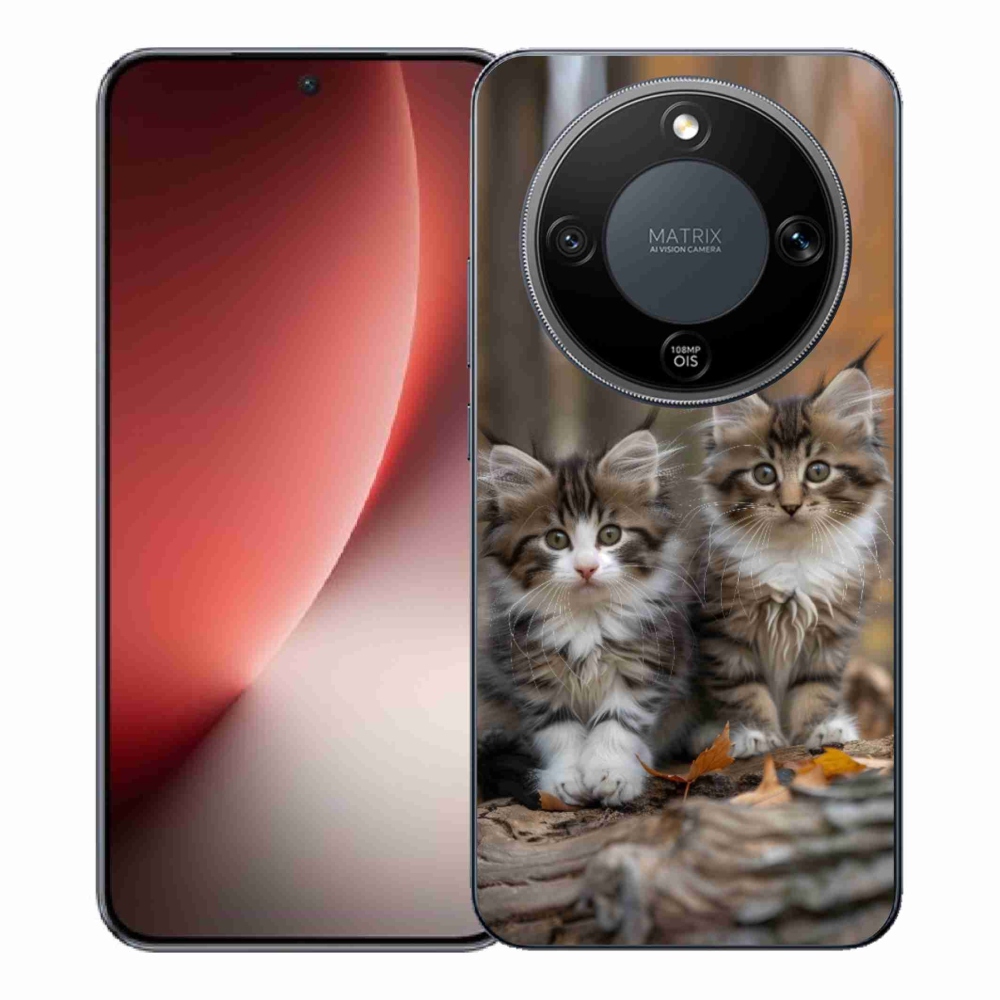 Gélový kryt mmCase na Honor Magic 8 Lite 5G - mačacie duo 3