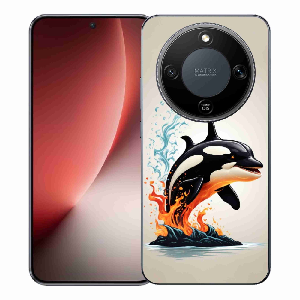 Gélový kryt mmCase na Honor Magic 8 Lite 5G - kosatka