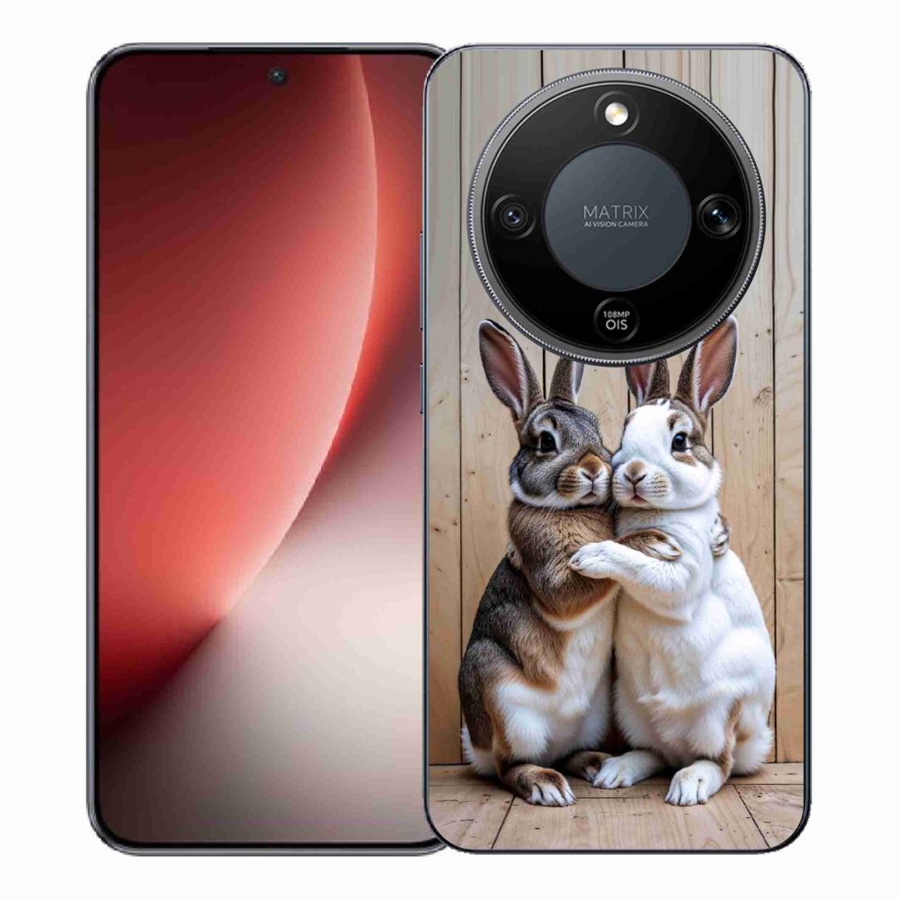 Gélový kryt mmCase na Honor Magic 8 Lite 5G - králičie pár