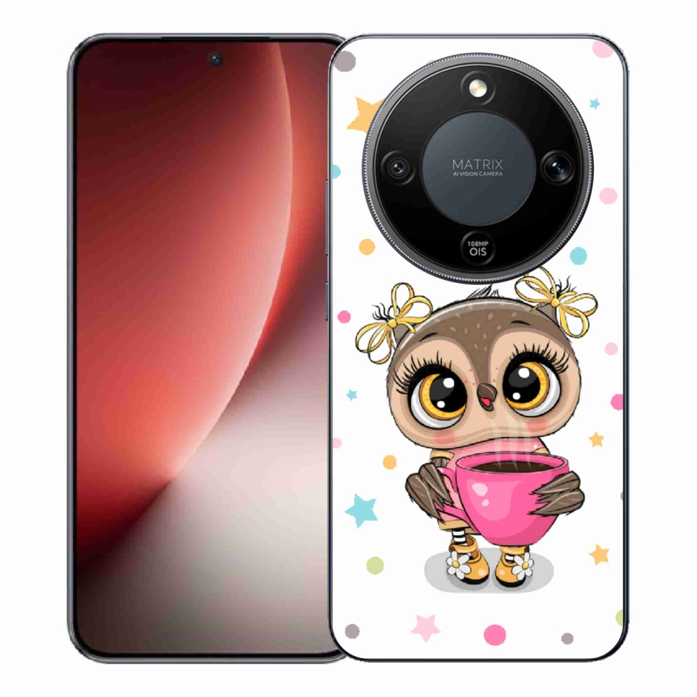 Gélový kryt mmCase na Honor Magic 8 Lite 5G - kreslená sovička