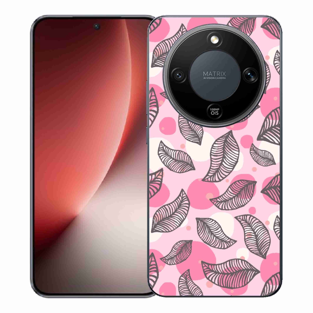 Gélový kryt mmCase na Honor Magic 8 Lite 5G - kreslené padajúce listy