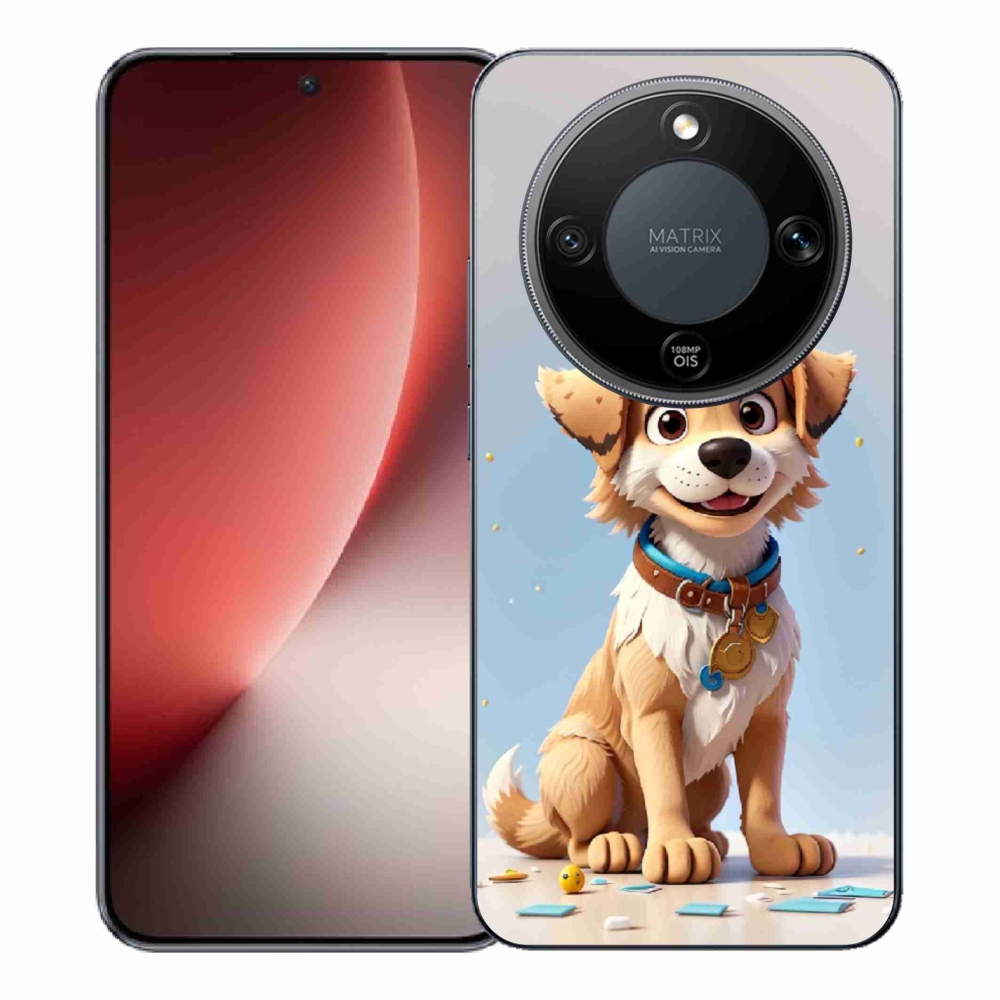 Gélový kryt mmCase na Honor Magic 8 Lite 5G - kreslené šteňa