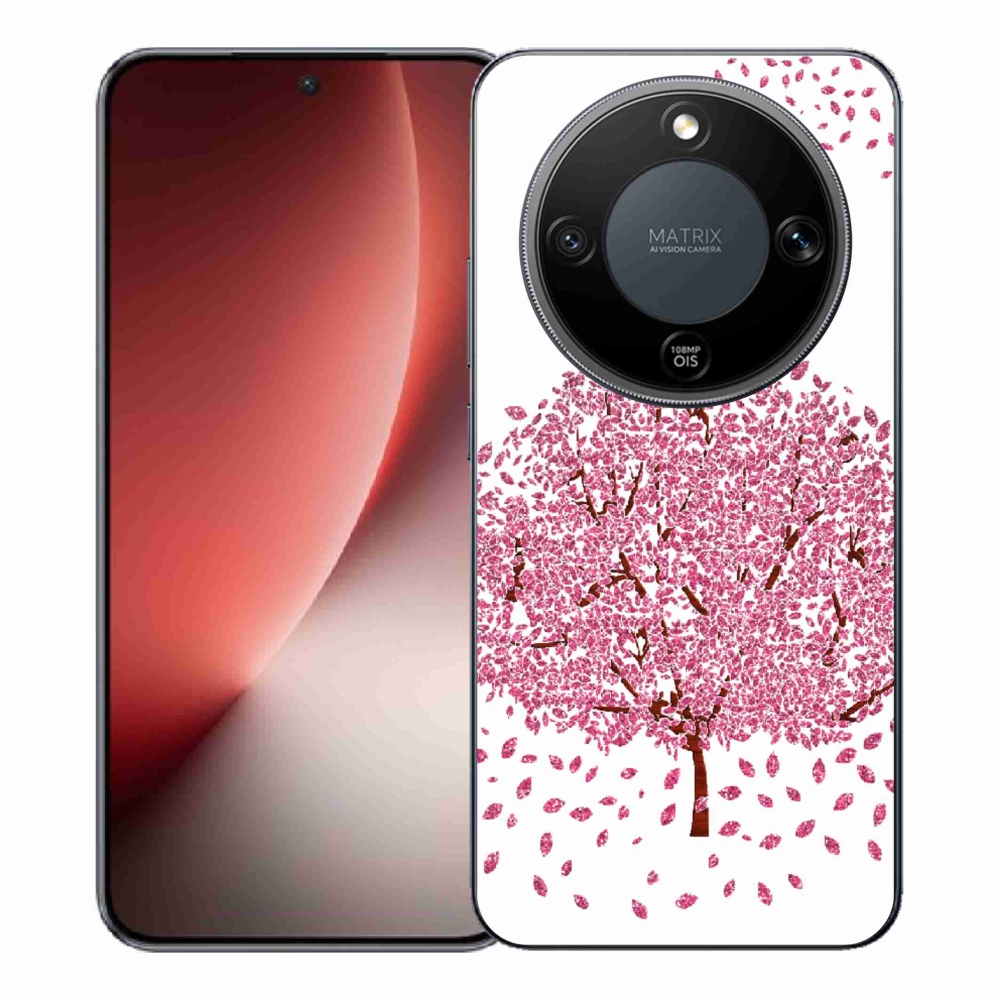 Gélový kryt mmCase na Honor Magic 8 Lite 5G - kreslený strom s listami