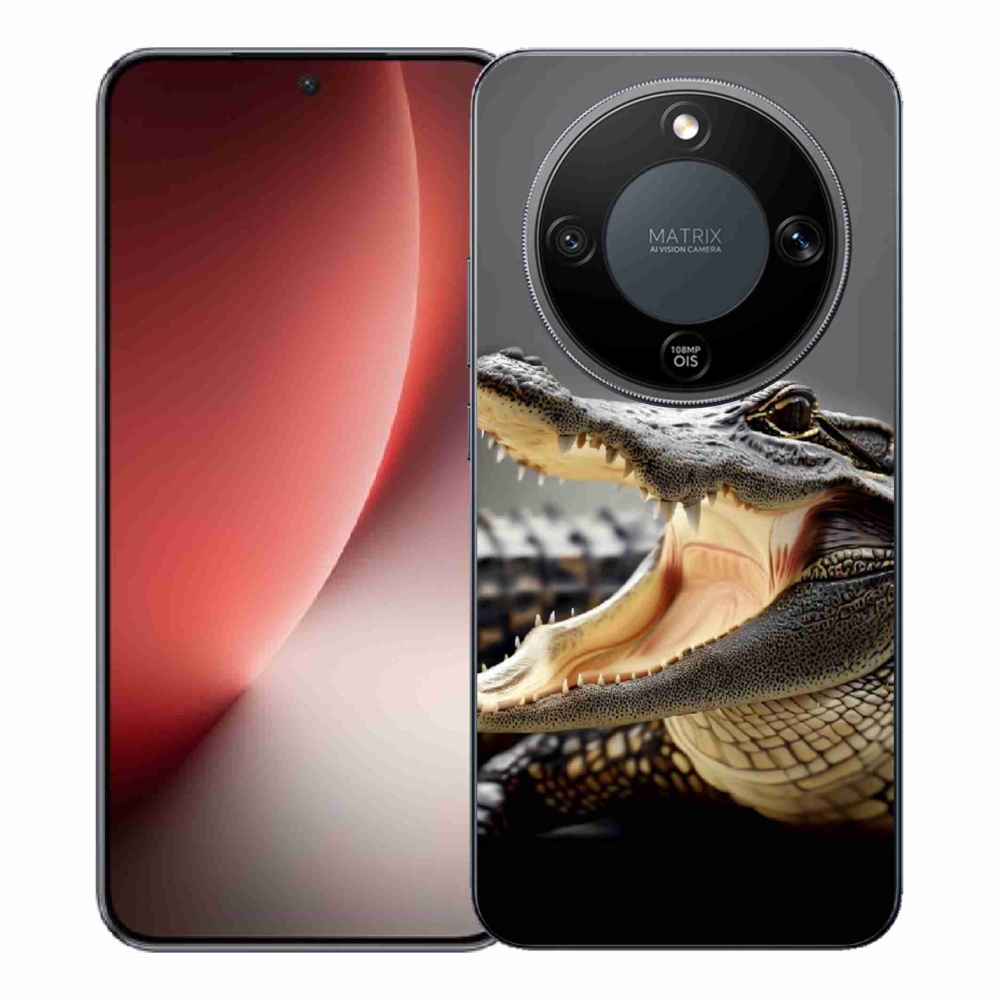 Gélový kryt mmCase na Honor Magic 8 Lite 5G - krokodíl