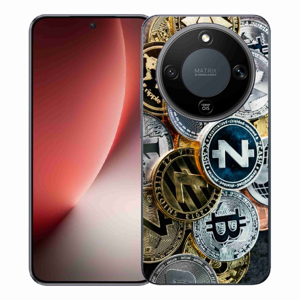 Gélový kryt mmCase na Honor Magic 8 Lite 5G - kryptomeny