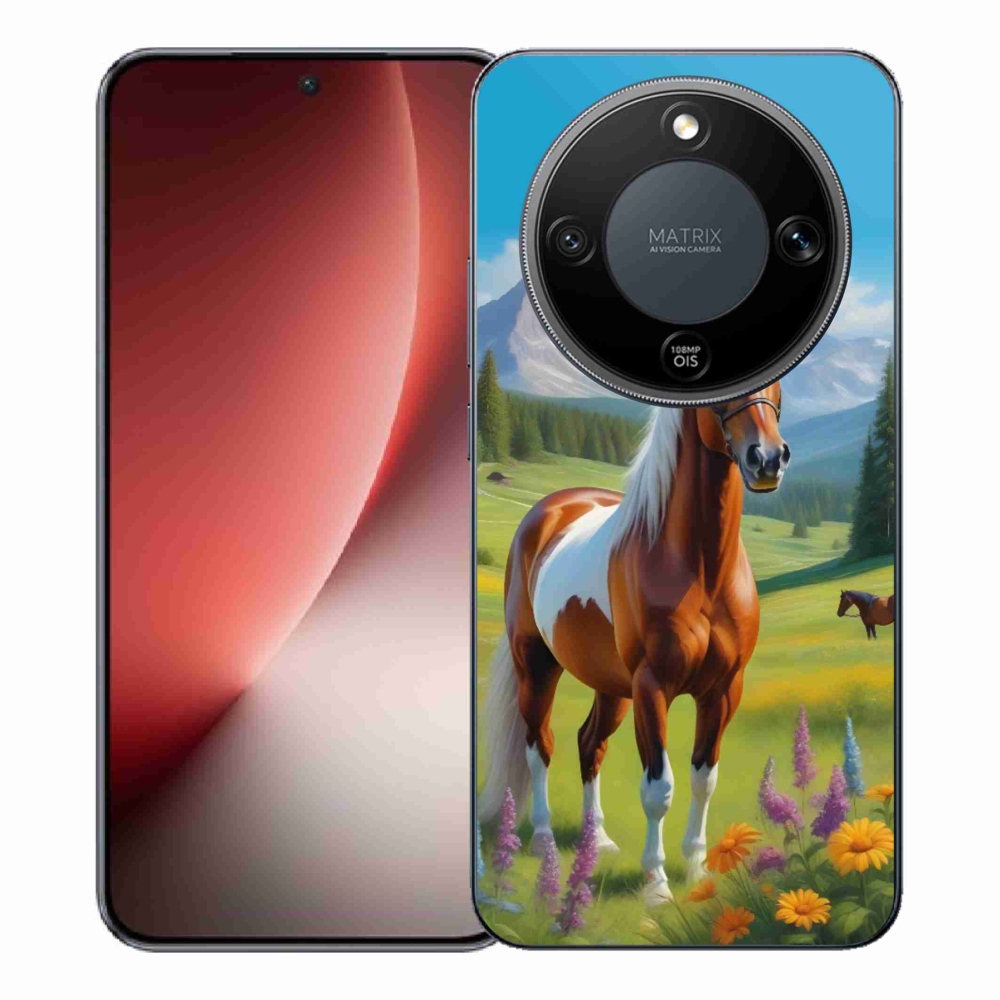 Gélový kryt mmCase na Honor Magic 8 Lite 5G - kôň na lúke