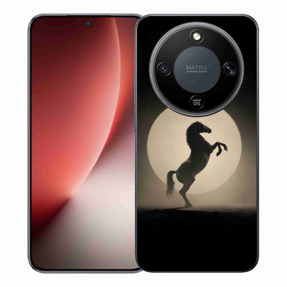 Gélový kryt mmCase na Honor Magic 8 Lite 5G - kôň v siluete