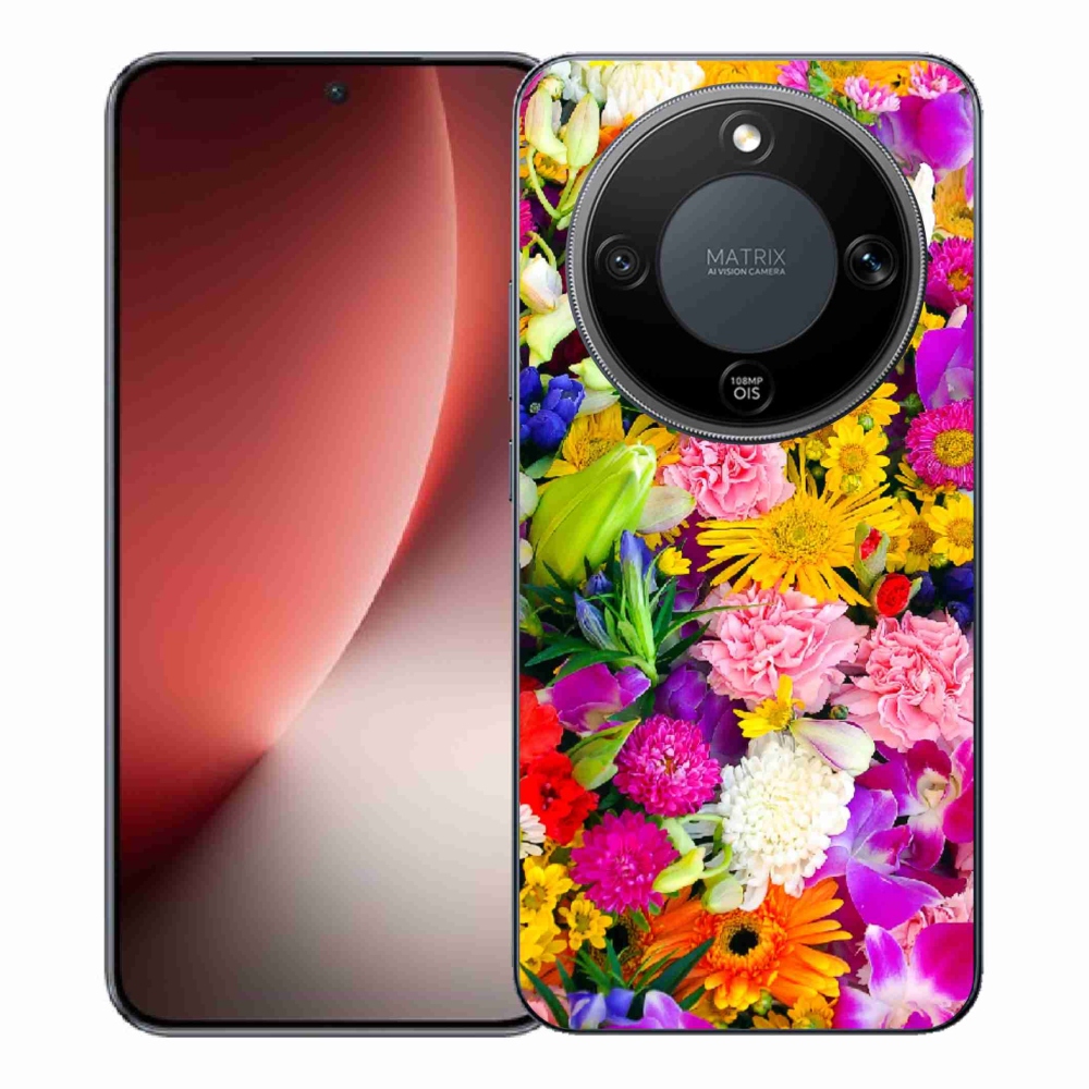 Gélový kryt mmCase na Honor Magic 8 Lite 5G - kvety 12