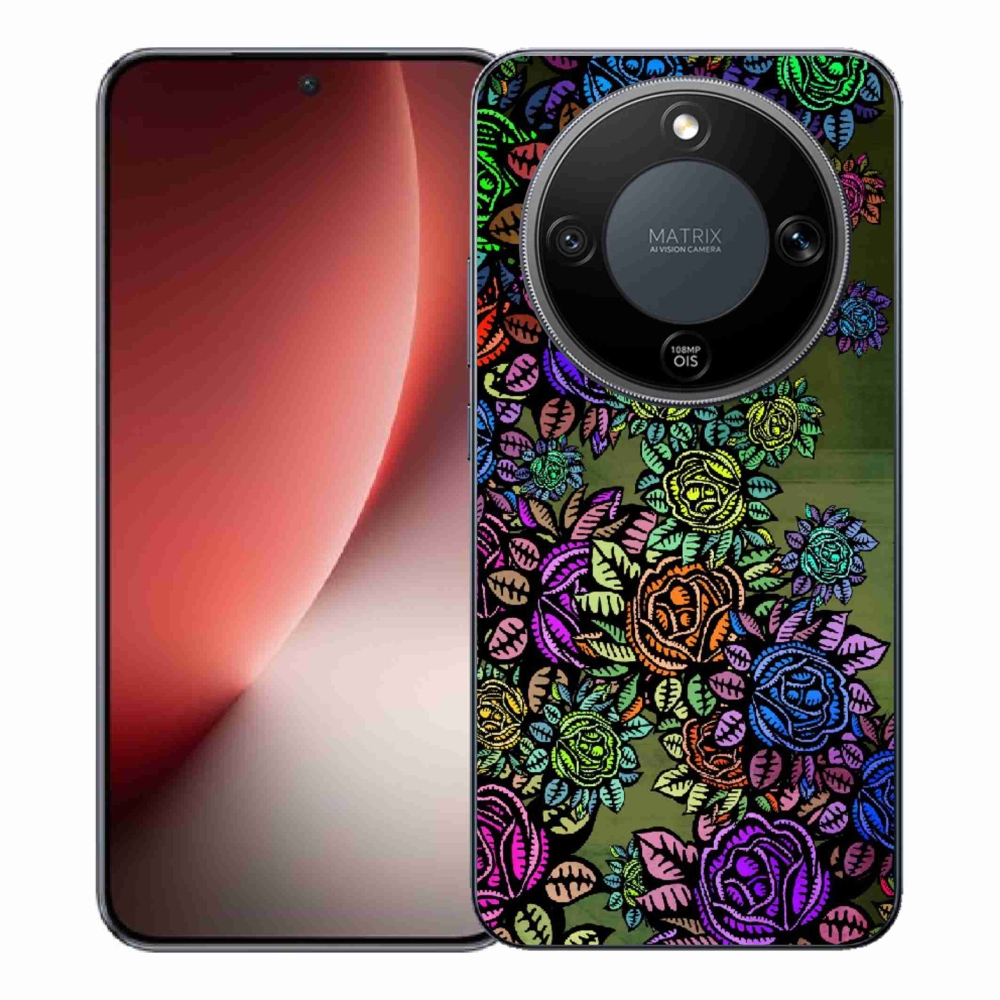 Gélový kryt mmCase na Honor Magic 8 Lite 5G - kvety 6