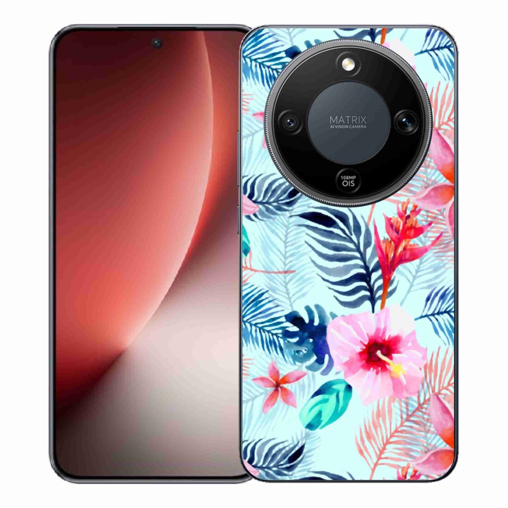 Gélový kryt mmCase na Honor Magic 8 Lite 5G - kvety