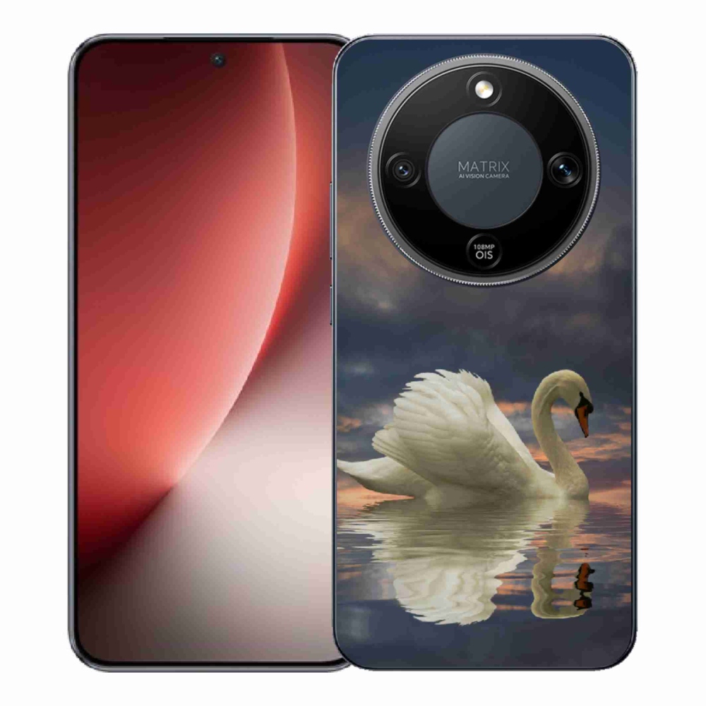 Gélový kryt mmCase na Honor Magic 8 Lite 5G - labuť