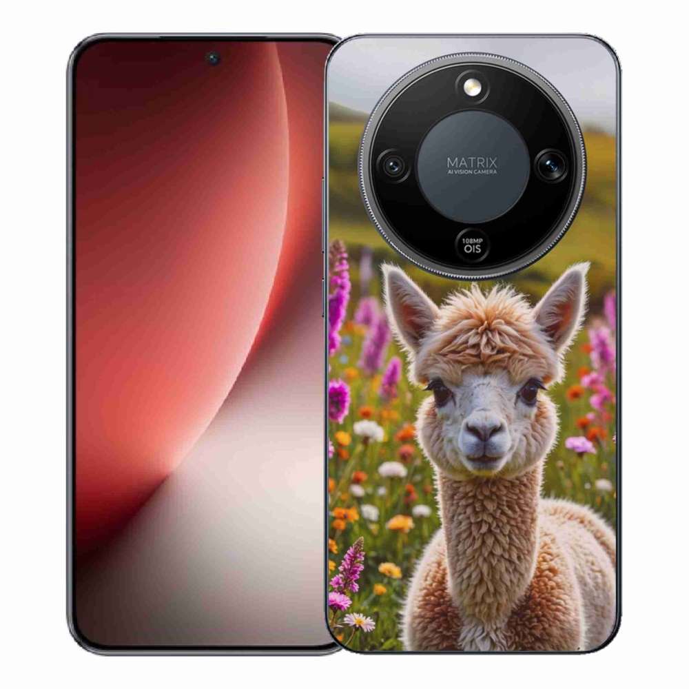 Gélový kryt mmCase na Honor Magic 8 Lite 5G - lama na lúke