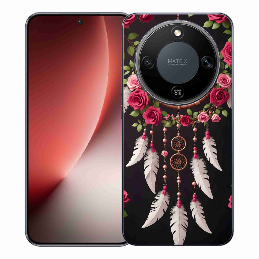 Gélový kryt mmCase na Honor Magic 8 Lite 5G - lapač snov s ružami