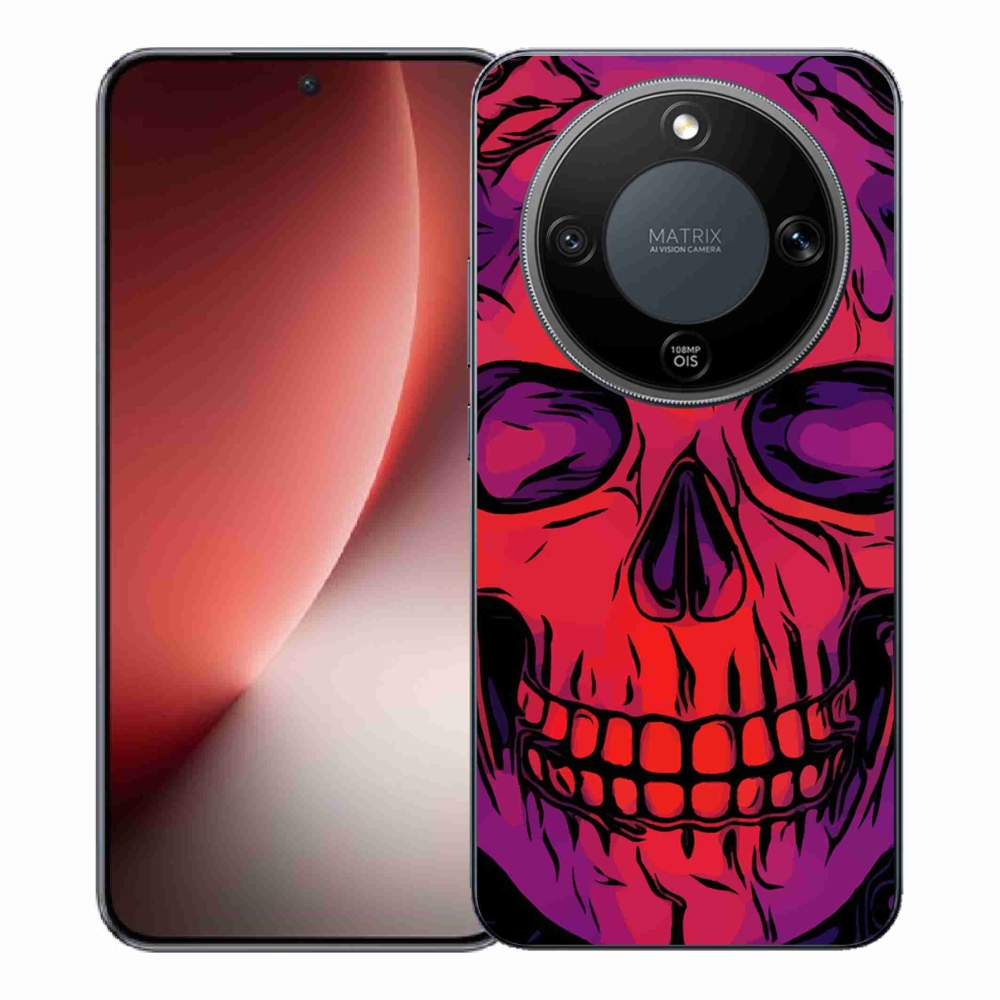 Gélový kryt mmCase na Honor Magic 8 Lite 5G - lebka