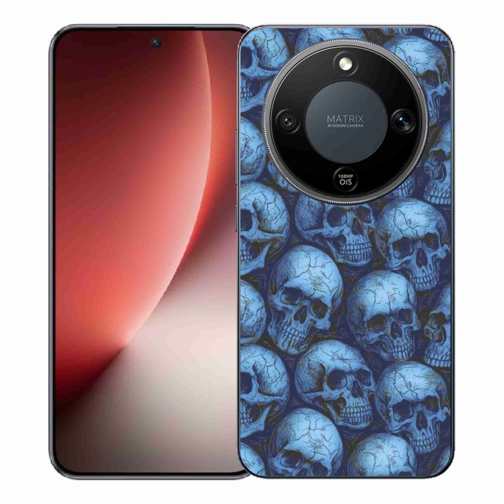 Gélový kryt mmCase na Honor Magic 8 Lite 5G - lebky
