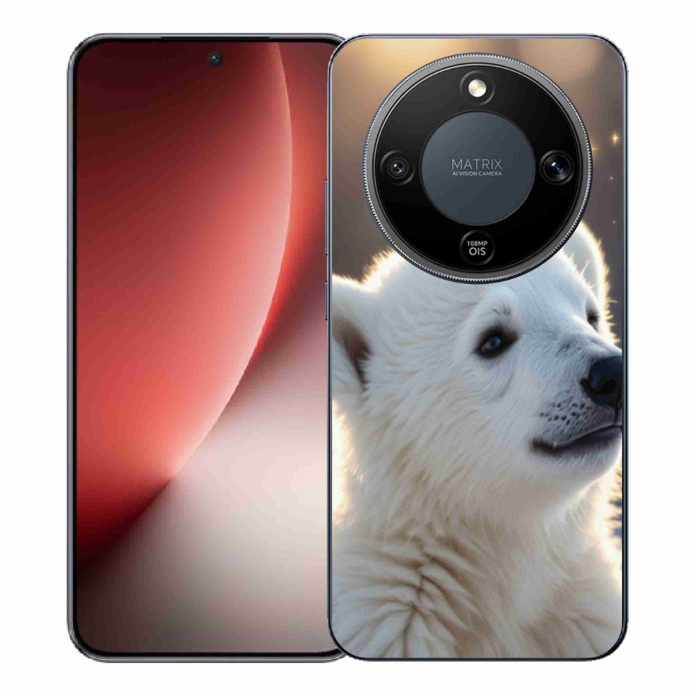 Gélový kryt mmCase na Honor Magic 8 Lite 5G - ľadový medveď