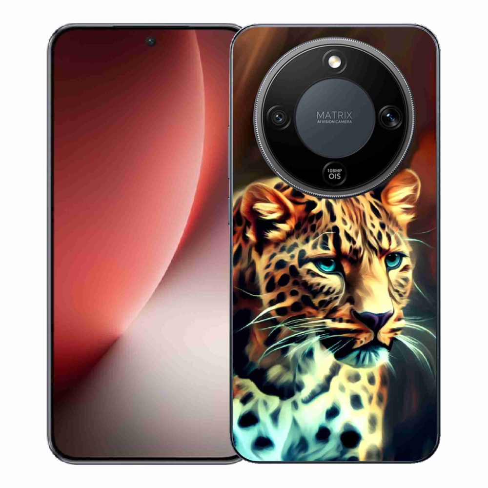 Gélový kryt mmCase na Honor Magic 8 Lite 5G - leopard