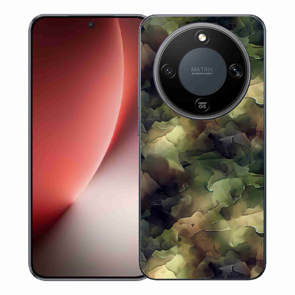 Gélový kryt mmCase na Honor Magic 8 Lite 5G - maskáčový vzor 10