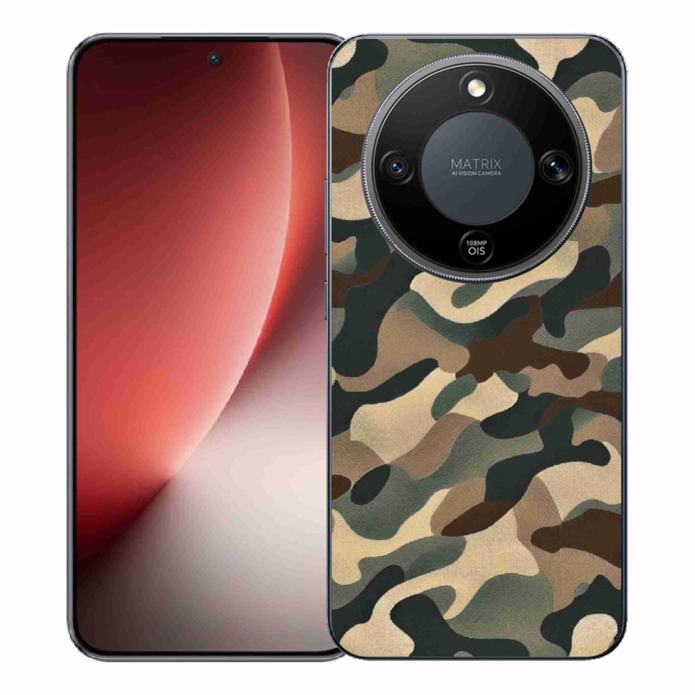 Gélový kryt mmCase na Honor Magic 8 Lite 5G - maskáčový vzor 11