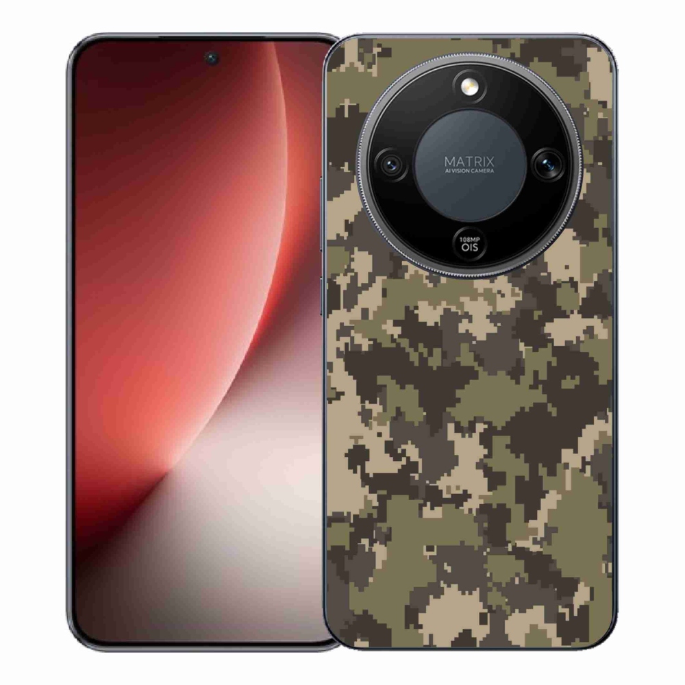 Gélový kryt mmCase na Honor Magic 8 Lite 5G - maskáčový vzor 12