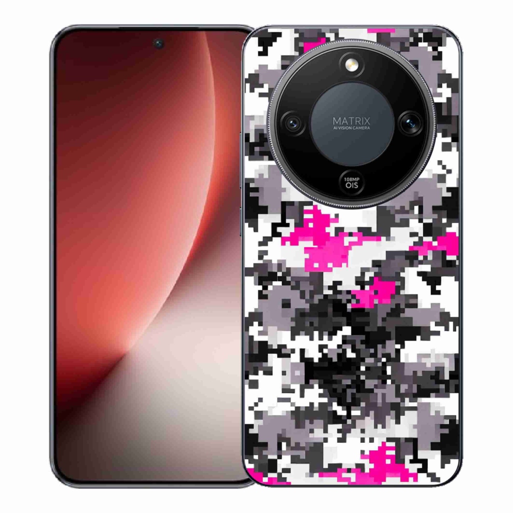 Gélový kryt mmCase na Honor Magic 8 Lite 5G - maskáčový vzor 4