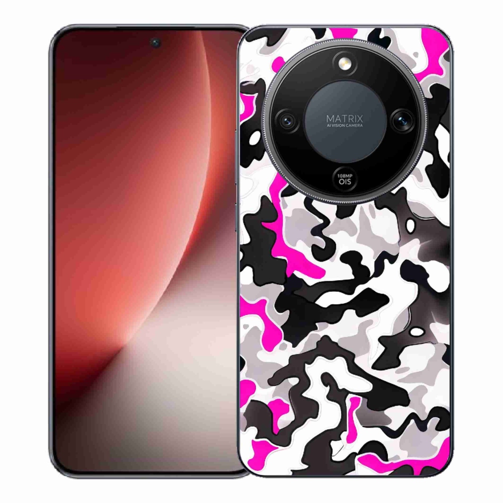 Gélový kryt mmCase na Honor Magic 8 Lite 5G - maskáčový vzor 5