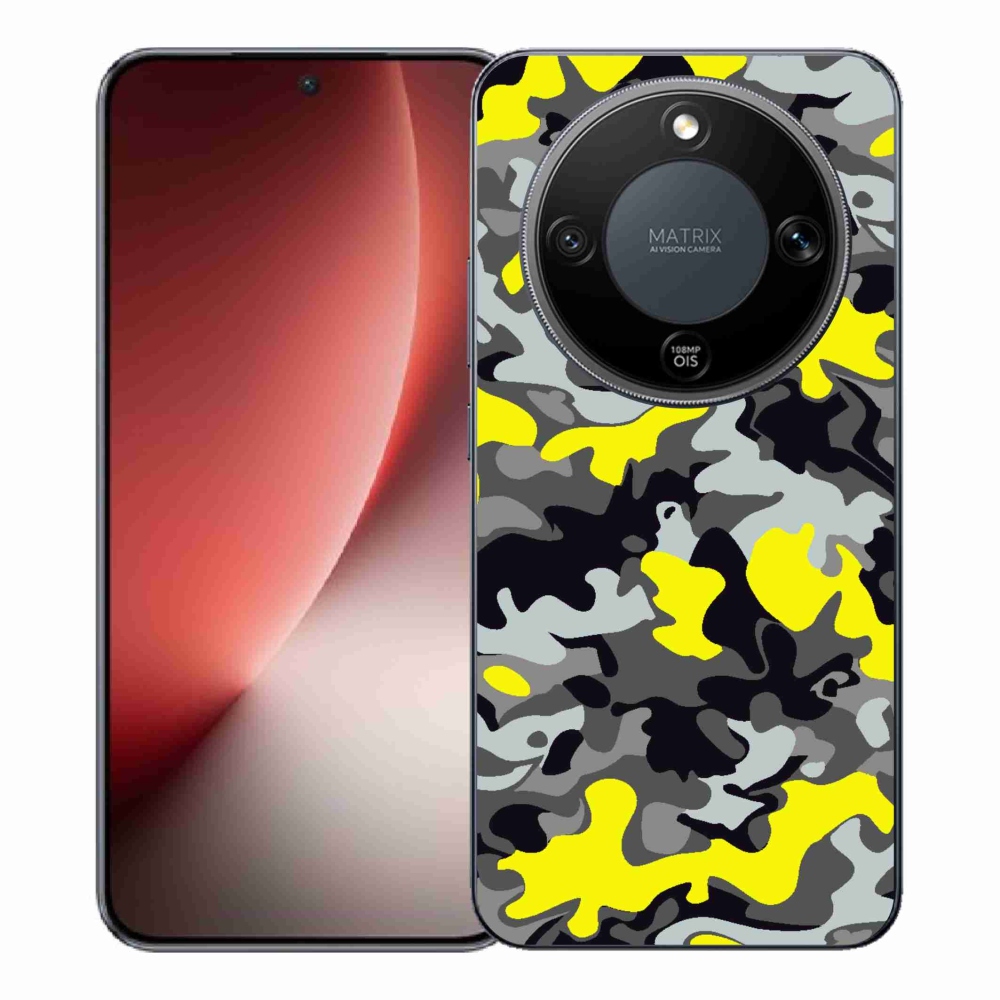 Gélový kryt mmCase na Honor Magic 8 Lite 5G - maskáčový vzor 6