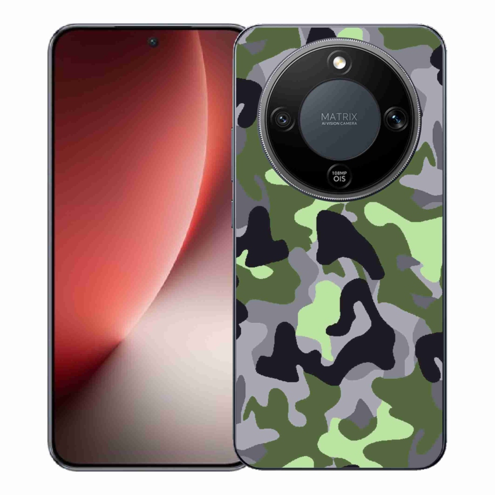 Gélový kryt mmCase na Honor Magic 8 Lite 5G - maskáčový vzor 7