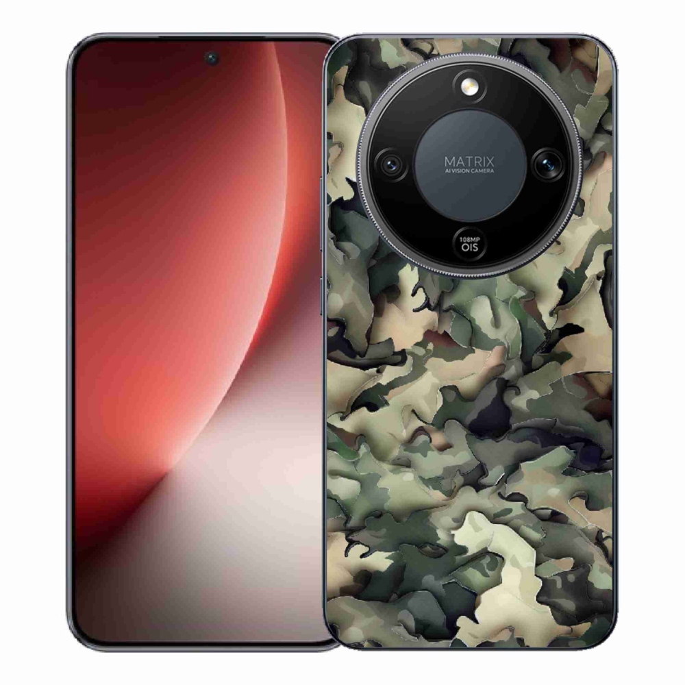 Gélový kryt mmCase na Honor Magic 8 Lite 5G - maskáčový vzor 9