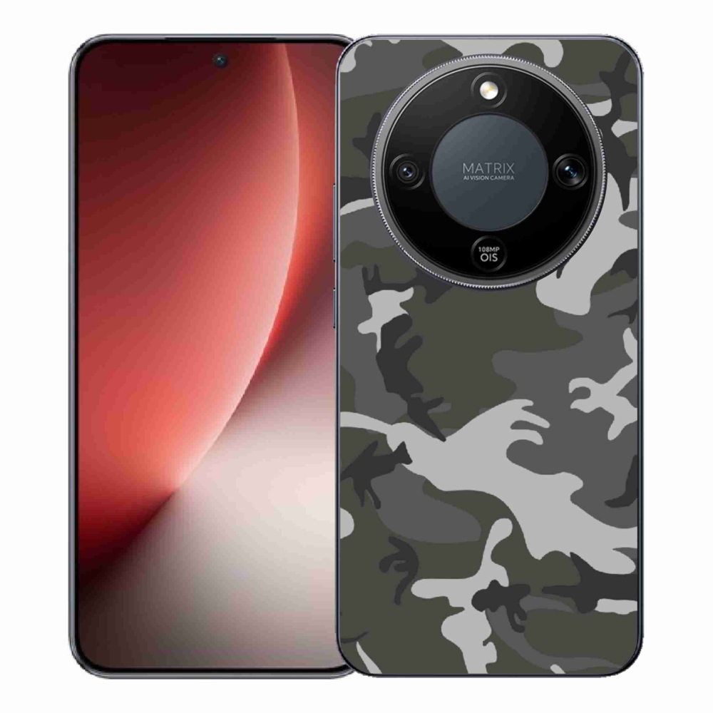 Gélový kryt mmCase na Honor Magic 8 Lite 5G - maskáčový vzor