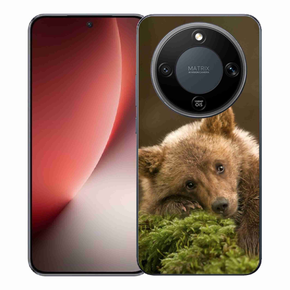 Gélový kryt mmCase na Honor Magic 8 Lite 5G - medveď