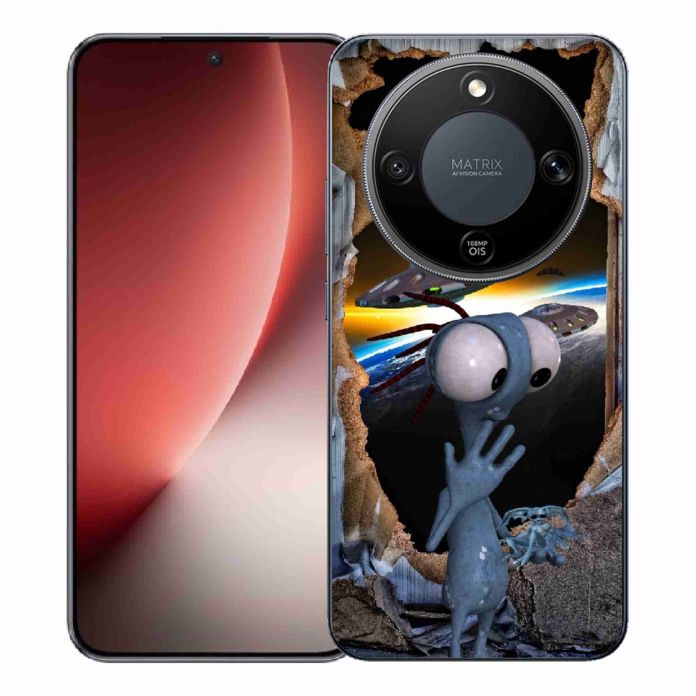 Gélový kryt mmCase na Honor Magic 8 Lite 5G - mimozemšťan