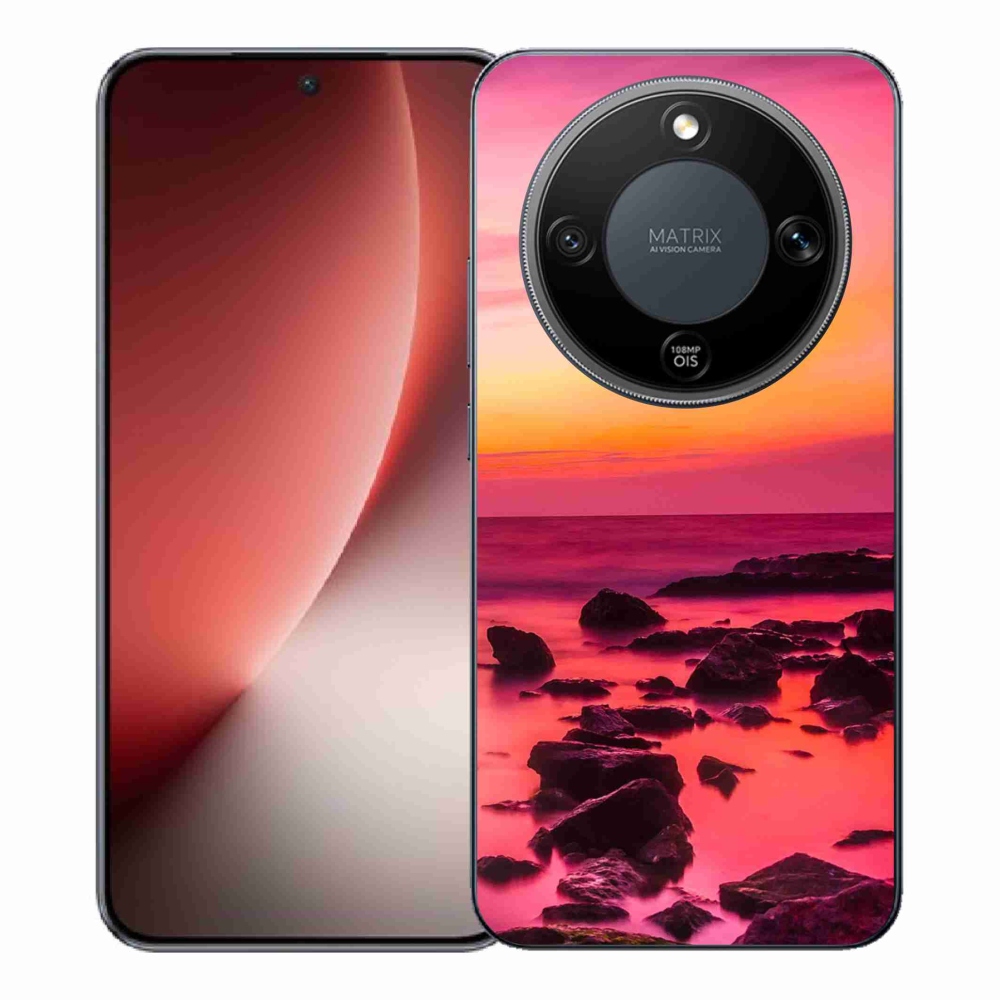 Gélový kryt mmCase na Honor Magic 8 Lite 5G - more a žiara