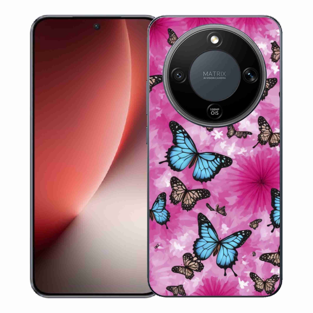 Gélový kryt mmCase na Honor Magic 8 Lite 5G - motýlia záhrada