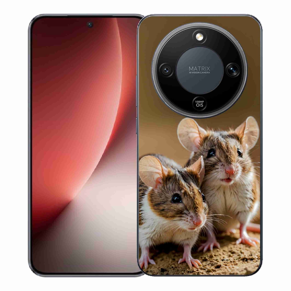 Gélový kryt mmCase na Honor Magic 8 Lite 5G - myší duo