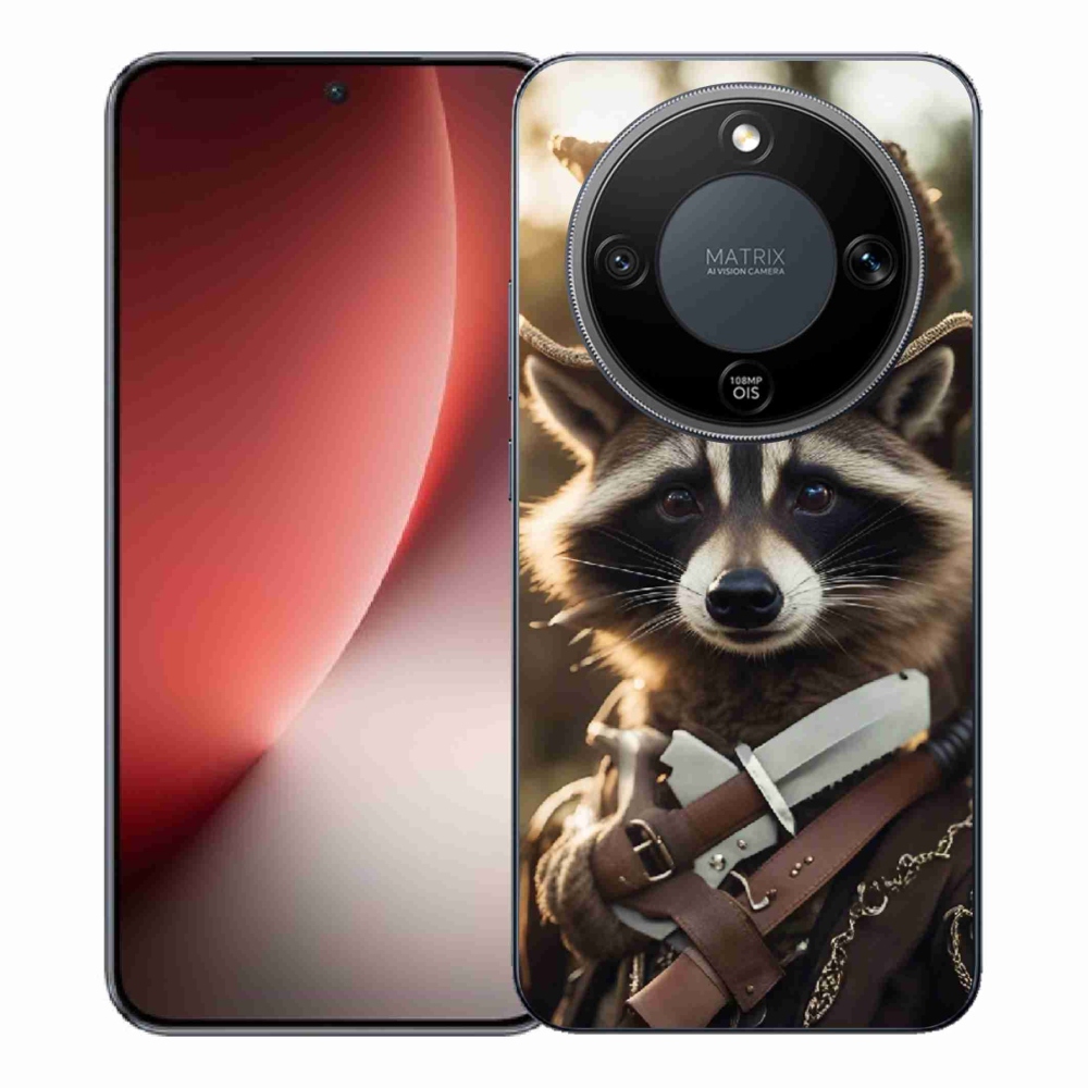 Gélový kryt mmCase na Honor Magic 8 Lite 5G - mýval v uniforme