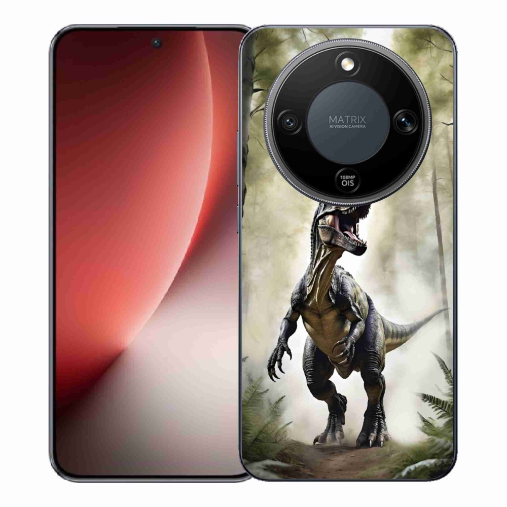 Gélový kryt mmCase na Honor Magic 8 Lite 5G - naštvaný T-Rex