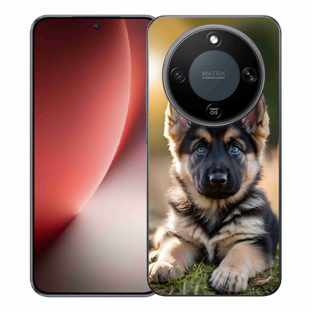 Gélový kryt mmCase na Honor Magic 8 Lite 5G - nemecký ovčiak v prírode