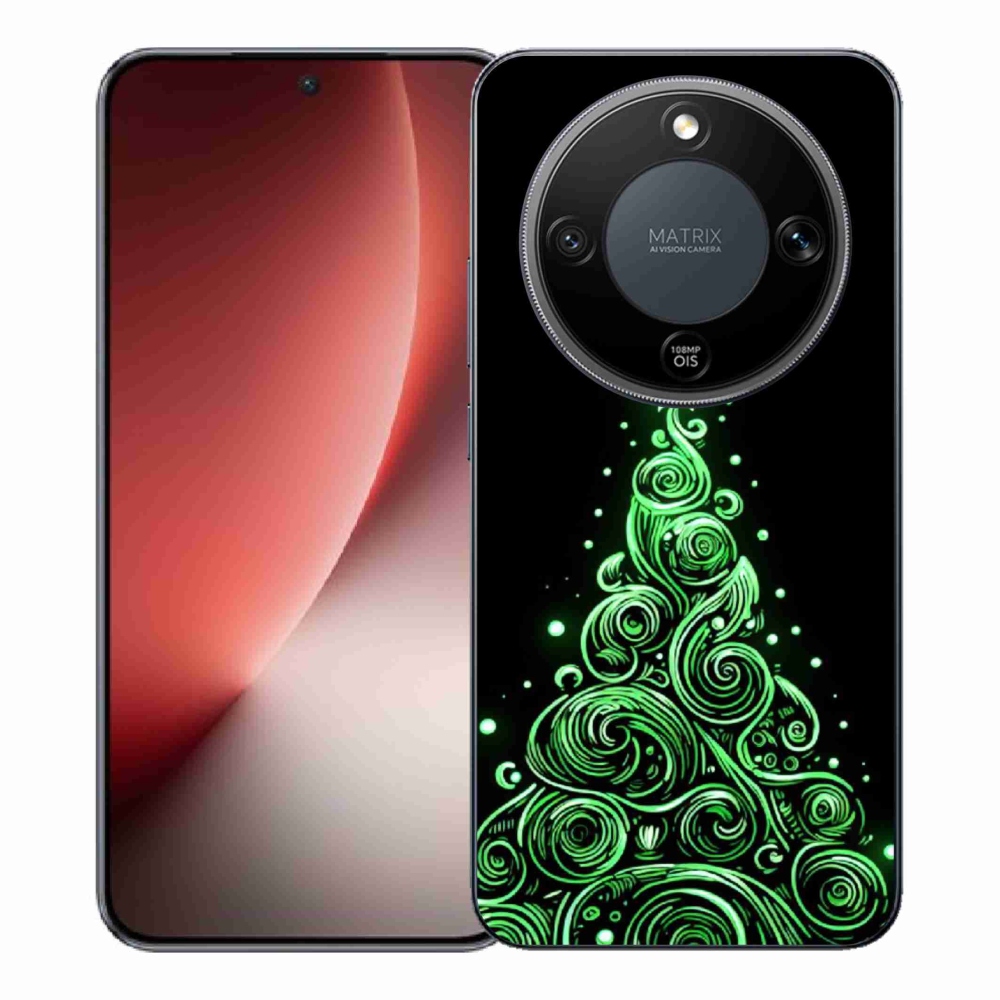 Gélový kryt mmCase na Honor Magic 8 Lite 5G - neónový vianočný stromček 3