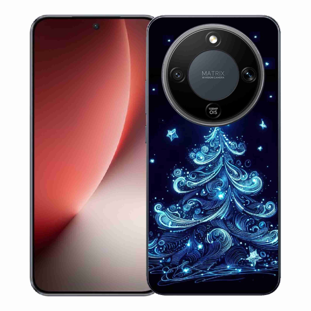 Gélový kryt mmCase na Honor Magic 8 Lite 5G - neónový vianočný stromček 4