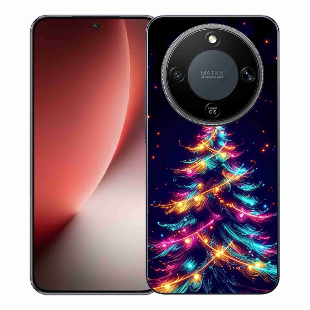 Gélový kryt mmCase na Honor Magic 8 Lite 5G - neónový vianočný stromček