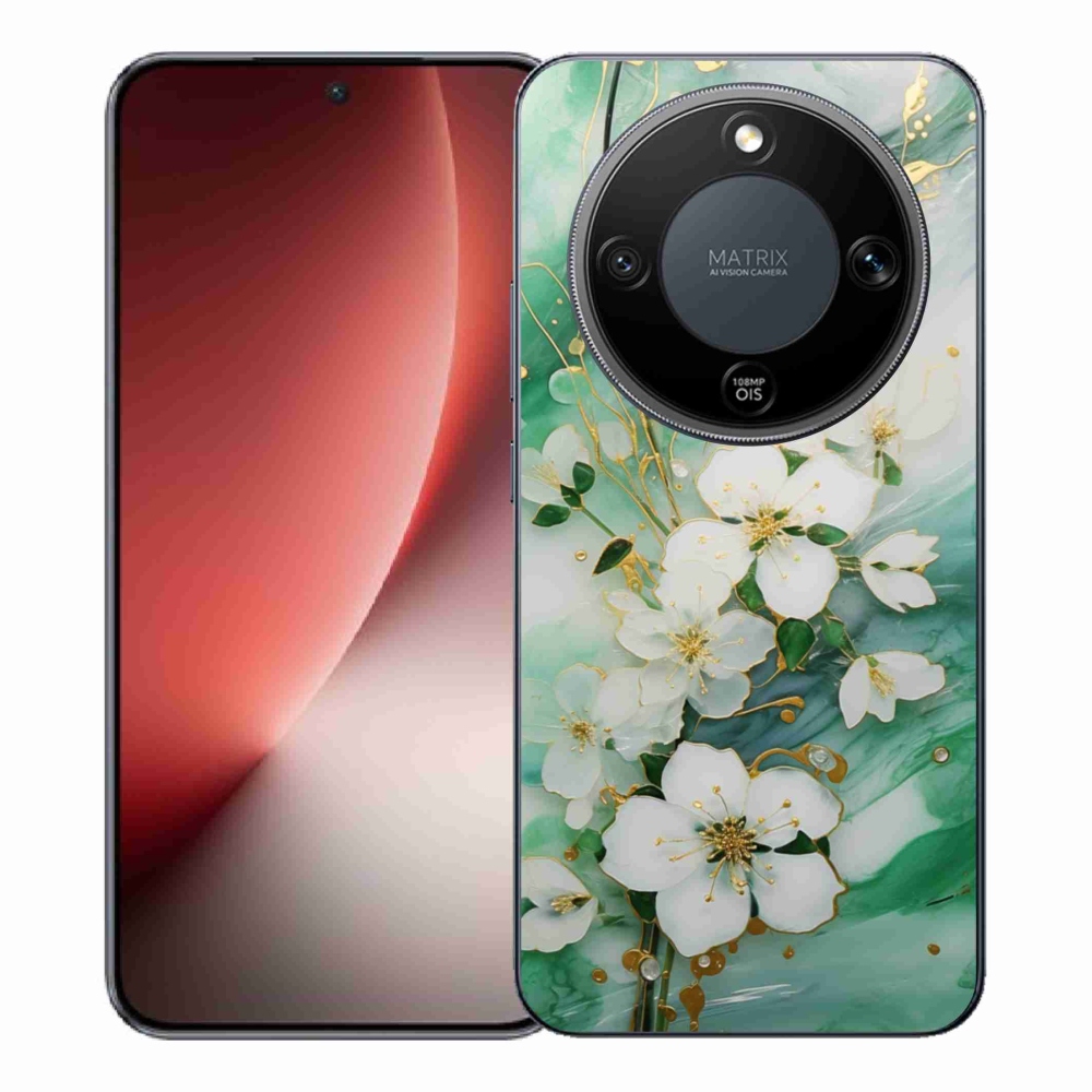 Gélový kryt mmCase na Honor Magic 8 Lite 5G - nežné kvety