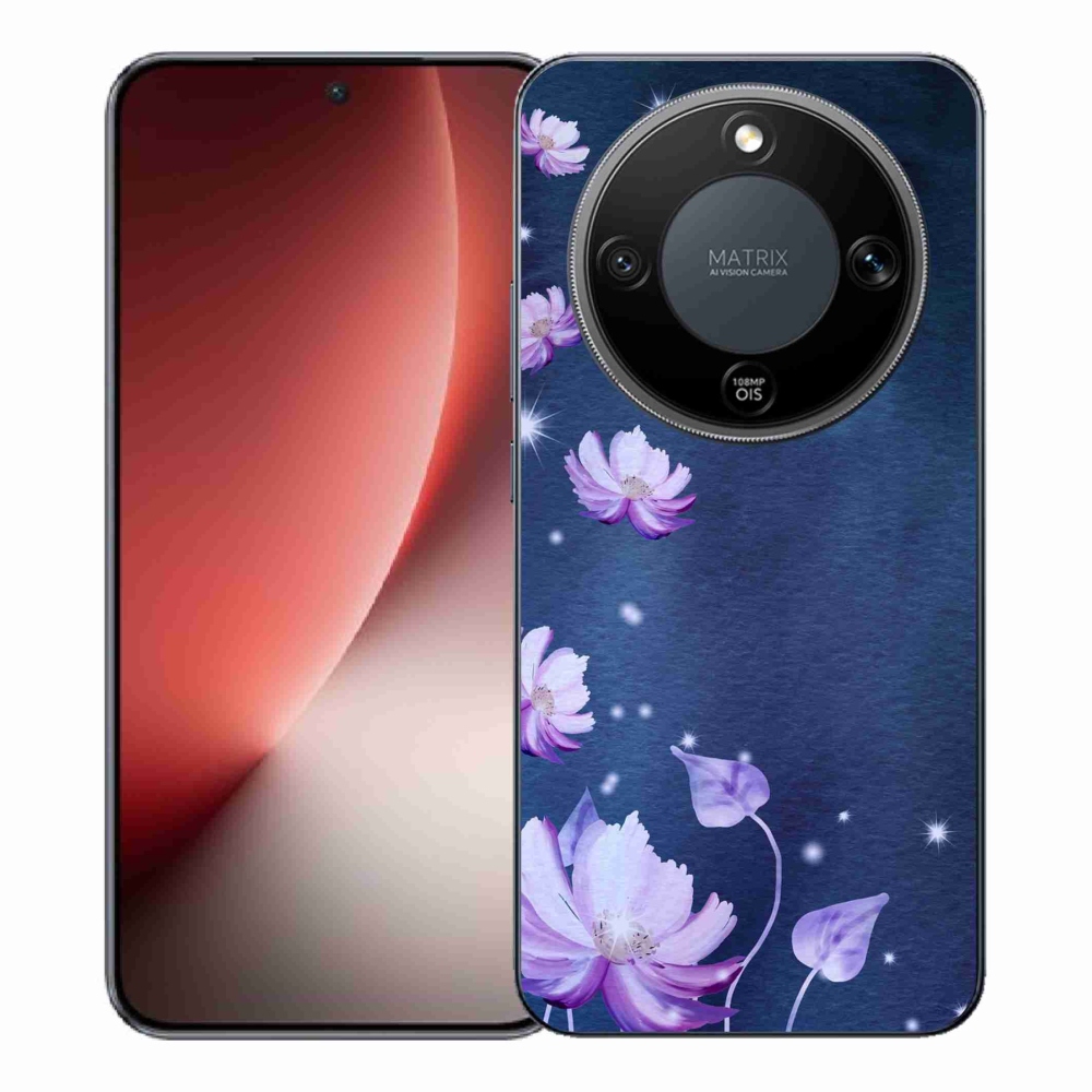 Gélový kryt mmCase na Honor Magic 8 Lite 5G - padajúce kvety