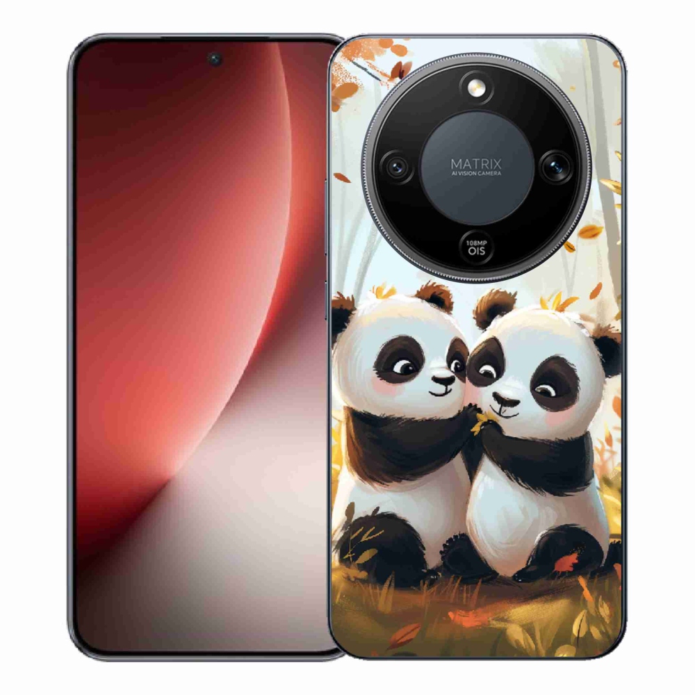 Gélový kryt mmCase na Honor Magic 8 Lite 5G - pandy