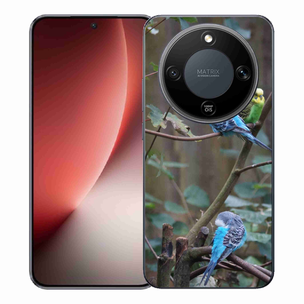 Gélový kryt mmCase na Honor Magic 8 Lite 5G - papagáje na vetve