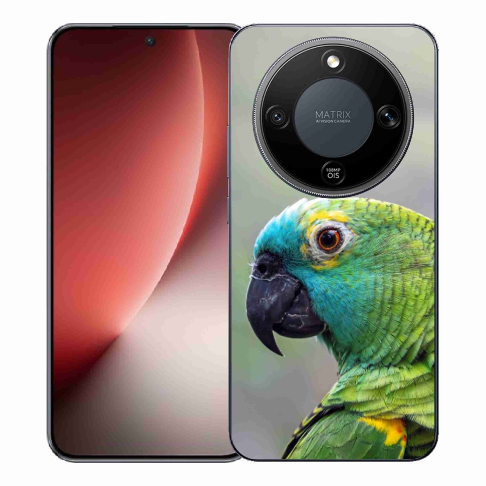 Gélový kryt mmCase na Honor Magic 8 Lite 5G - papagáj amazoňan