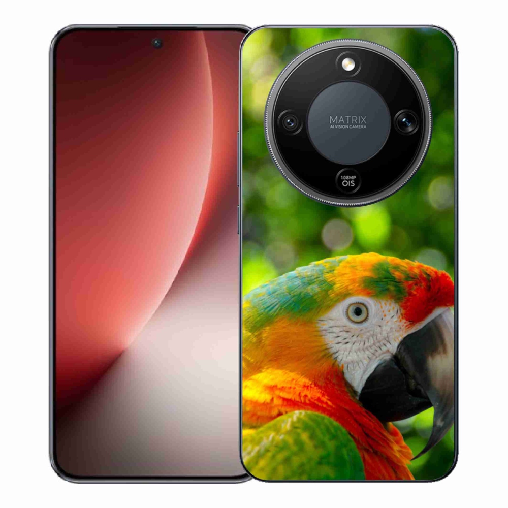 Gélový kryt mmCase na Honor Magic 8 Lite 5G - papagáj ara 3