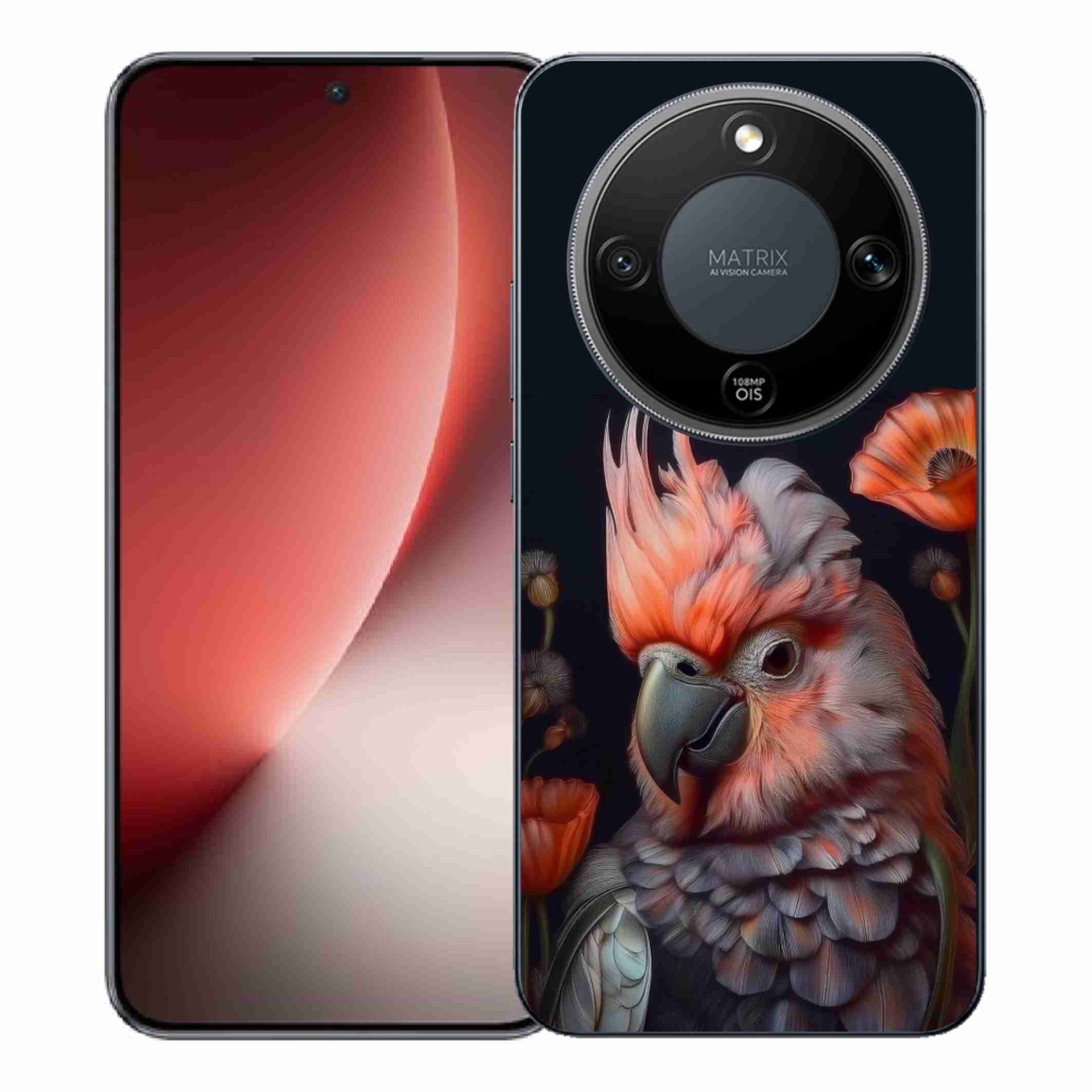 Gélový kryt mmCase na Honor Magic 8 Lite 5G - papagáj kakadu vo farbách